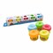 BAZIC Fluorescent Color Modeling Dough, 1 oz Each, 5 Pack, Animal Mold Lids, for Sculpting, Kids Crafts, Classroom Art Projects